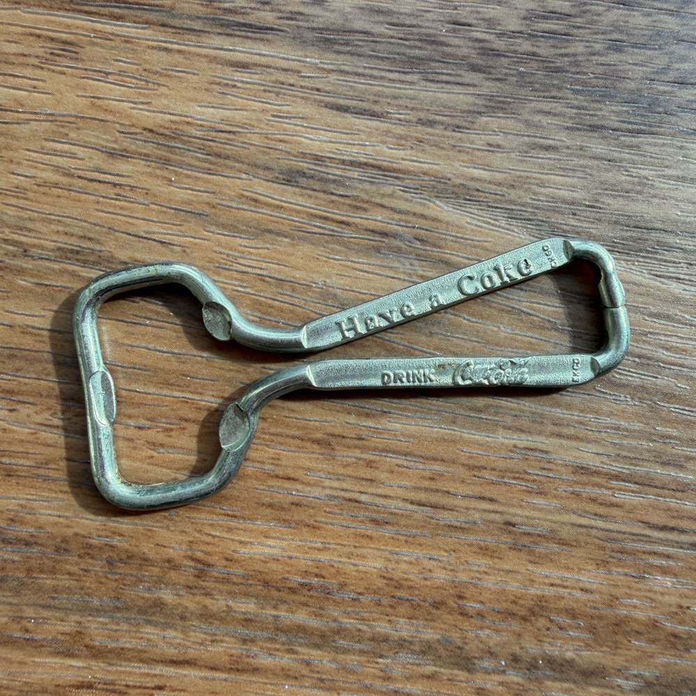 Vintage Coca Cola Silver Bottle Opener